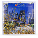 Los Angeles Clear Acrylic Square Water Globe Picture Frame