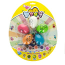 Set of 5 Multicolored Solid Plastic Easter Egg Ornaments 4.75 Inches