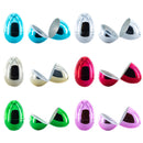 Shiny Metallic Easter Eggs: Set of 12 Multicolored Plastic Eggs, 3.05 Inches