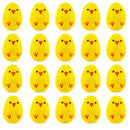 Cheerful Chicks: Set of 20 Chicks Fillable Plastic Easter Eggs 2.25 Inches