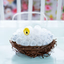 46 Almost Transparent, 1 Gold, and 1 White Plastic Egg