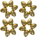 Set of 24 Shiny Golden Plastic Easter Eggs, 2.25 Inches