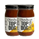 Mild Salsa | Top Dog | 15.5 oz | Pack of 2 | Chili Dawg's Foods of Fire