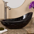 Turkish Marble Handcrafted Asymmetric Vessel Sink Polished 14x22