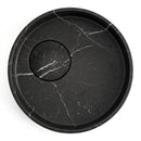 Toros Black Marble Round Vessel Sink - 17.5"x17.5"x6" - Honed