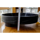 Black Marble Artistic Vessel Sink - Polished 17.5 x 6 Inches