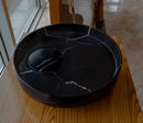 Black Marble Artistic Vessel Sink - Polished 17.5 x 6 Inches
