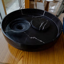 Black Marble Artistic Vessel Sink - Polished 17.5 x 6 Inches