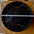 Black Marble Artistic Vessel Sink - Polished 17.5 x 6 Inches