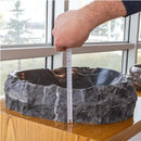 Black Turkish Marble Natural Stone Handcrafted Vessel Sink 17x17x5
