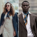Toscana - Silk Neckerchief - Prussian Blue