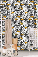 Toucan Birds on a Perch Wallpaper