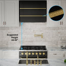 Akicon 30" Stainless Steel Wall Mount Range Hood with 600 CFM Vent Hood
