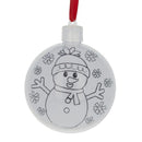 Set of 6 Fillable Openable Plastic Christmas Ornaments DIY Craft 3 Inches