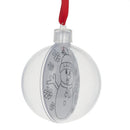 Set of 6 Fillable Openable Plastic Christmas Ornaments DIY Craft 3 Inches