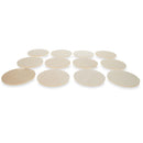 12 Circles Unfinished Wooden Shapes Craft Cutouts DIY Unpainted 3D Plaques 3 Inches