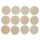 12 Circles Unfinished Wooden Shapes Craft Cutouts DIY Unpainted 3D Plaques 3 Inches