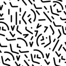 Fashionable Black Lines Wallpaper Chic
