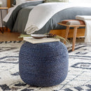 Hardegg Dark Blue Pouf