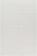Tieve Off White Checkered Area Rug