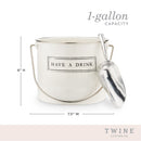 "Have A Drink" Ice Bucket and Scoop