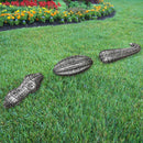 Antique Pewter Cast Aluminum Metal Garden Gator