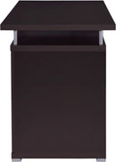55 Inch Modern Wood Desk With 2 Drawers For Home Office