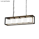 DecorBites™ Traditional Black/Brass Island Pendant Light with Opal Glass - 5/6 Lights