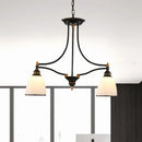 Traditional black & gold pendant light dining room 110v-120v