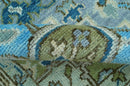 Traditional Blue And Gray Oushak Hand knotted Wool Area Rug