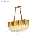 Traditional brass crystal chandelier dining room ceiling light