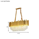 Traditional brass crystal chandelier dining room ceiling light