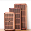 DecorBites™ Bamboo Tea Tray Dual Purpose Kung Fu Tea Set Water Storage Tea Board