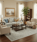 Traditional Design Beige, Brown And Pink Hand Knotted Custom Made Wool Rug