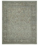 Traditional Design Beige, Brown And Pink Hand Knotted Custom Made Wool Rug