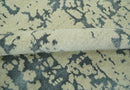 Traditional Design Charcoal and Beige 6x9 Hand Knotted wool area rug
