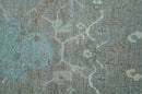 Traditional Design Gray And Beige Large 12x15 Hand Knotted Wool Rug