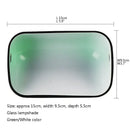 Traditional emerald green glass bankers lamp cover bedroom shade