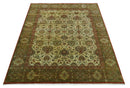 Traditional Fine Serapi Design Beige And Brown Hand Knotted 8x10 Wool Area Rug