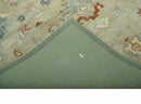 Traditional Floral 8x10 Beige Hand Tufted Oriental distressed wool area rug