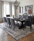 Traditional Gray And Brown Hand Knotted Wool 8x10 Area Rug