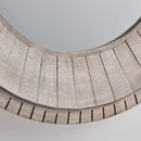 Traditional Grey Round Mirror Wall Decoration