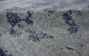 Modern Abstract Design Gray Wool And Bamboo Silk 8x10 Area Rug