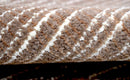 Modern Stripes Pattern Brown Hand Knotted Wool 2x3 Area Rug