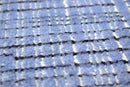 Modern Style Blue and Ivory Hand Knotted Wool 2x3 Area Rug