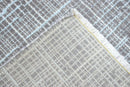 Gray Modern Abstract Design Wool And Viscose 5x8 Area Rug