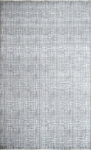 Gray Modern Abstract Design Wool And Viscose 5x8 Area Rug