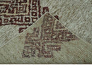 Traditional Large design 5x8 Olive, Silver and Brown Hand knotted wool area rug