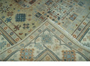 Traditional Mamluk Design Beige and Ivory Hand Knotted 8x10 wool area rug