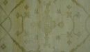 Traditional Oushak Design Beige And Brown 10x10 Hand Knotted Wool Area Rug
